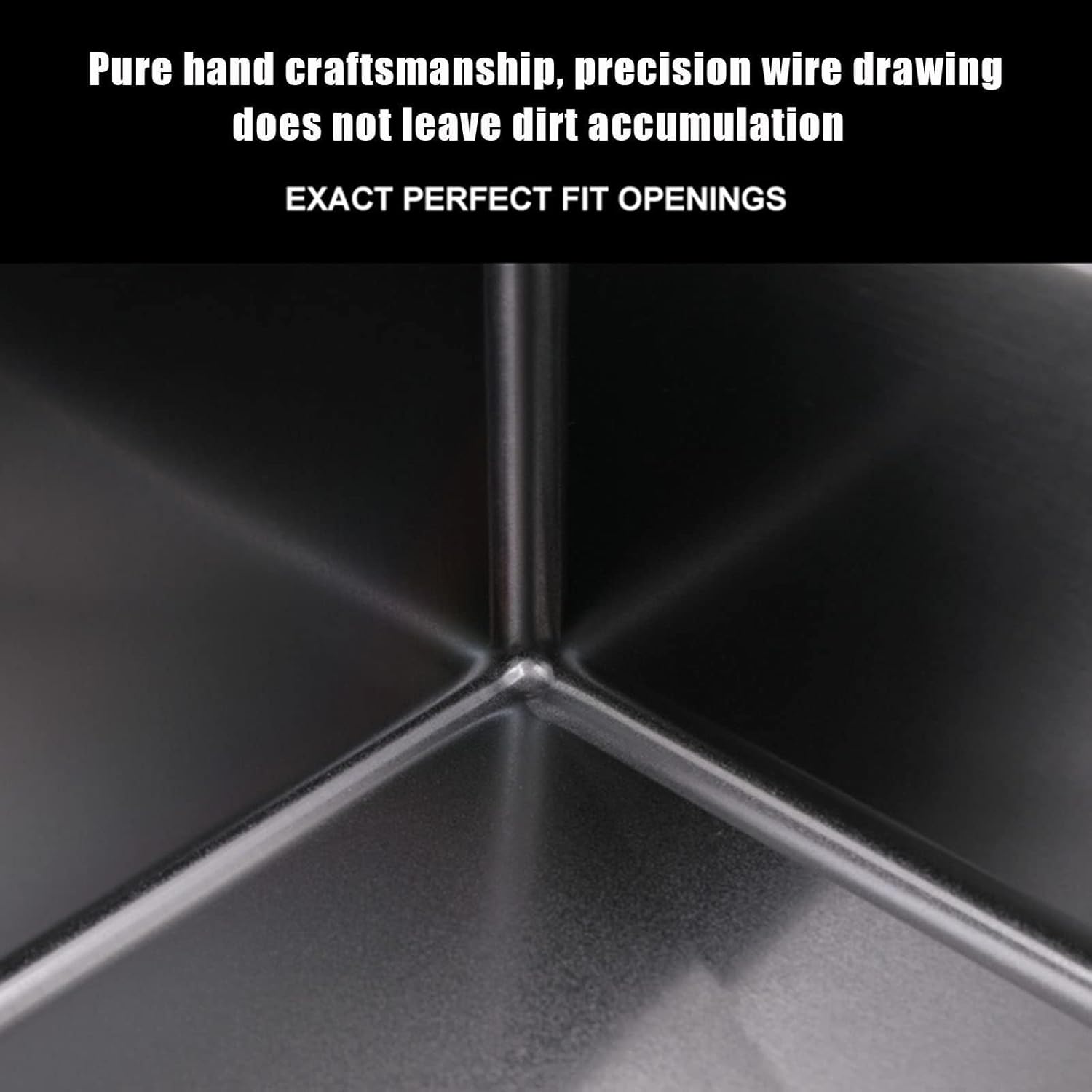 Premium Stainless Steel Kitchen Sink - Single Slot Open Bar Counter Sink for Kitchen, Bathroom, and Campervan