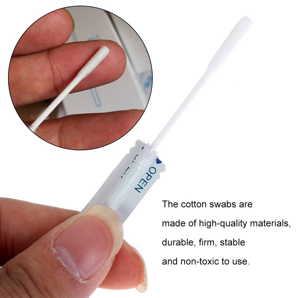 Baston de Algodon - WENTS 60 Pieza Algodón Mojado Alcohol Bastoncillos Bastoncillos De Limpieza Algodón de Doble Cabezal Clean Tool para IQOS 2.4 Plus para IQOS 3.0 Lil/LTN/HEETS/GLO