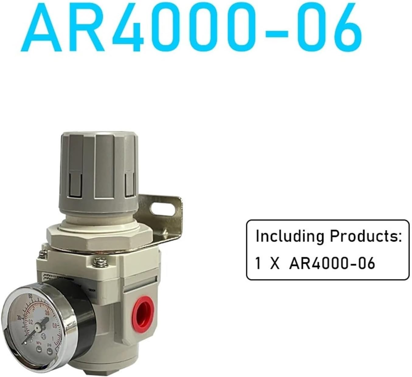 AR2000-02 AR3000-03 1/4'' Air Pressure Regulator Control Compressor Pump Gas Regulating Treatment Units with Gauge Adjustable