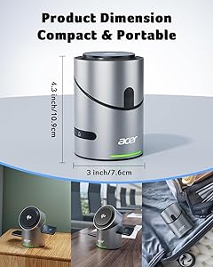 Acer S2 3 in 1 Charging Station for Apple - Qi2 15W iPhone Wireless Charging Station, Magsafe Charger Stand for iPhone 17 16 15 14 13 12 - Apple Watch - Airpods Series (Charger & USB-C Included)