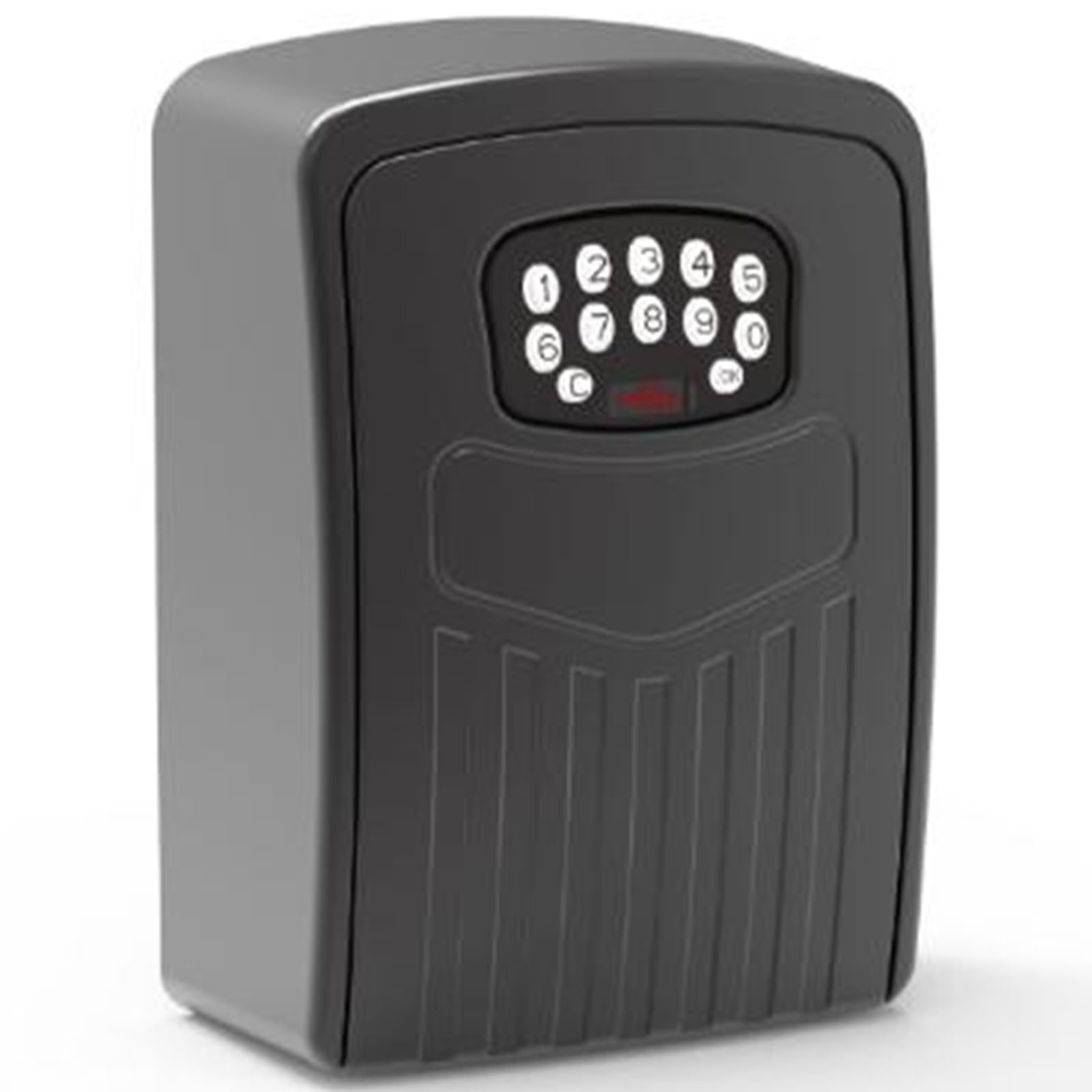 Caja de Bloqueo para Llaves con Bluetooth, Caja Fuerte de Llaves Exterior, Montada en la Pared, Portátil Caja de Bloqueo Caja de Seguridad para Llaves para Casa Oficina Garaje Escuela(Black)