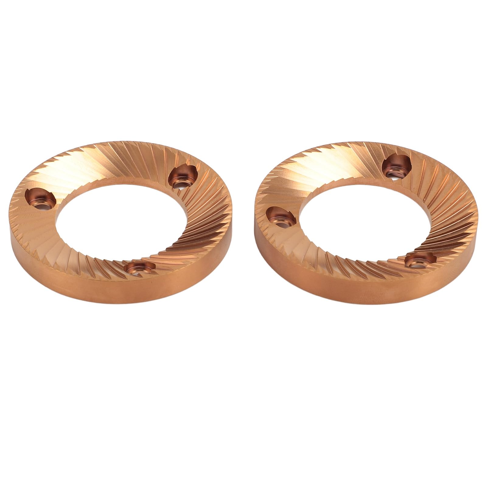 Muela Plana de 64mm con Recubrimiento de Titanio, Muela Plana Multiusos para DF64 DF64P DF64E DF64V, Ideal para el Accesorio de Molino Ceado E5P E6P E37J