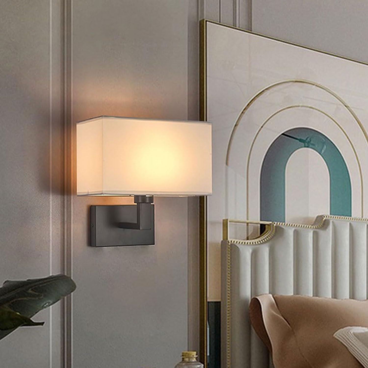 Wandleuchten Vintage Stoff Wandlampen E27 Badezimmer Nachttisch Wandleuchte Einfache Innenwandleuchten Für Schlafzimmer Wohnzimmer Waschtisch Badezimmer Flur Treppe
