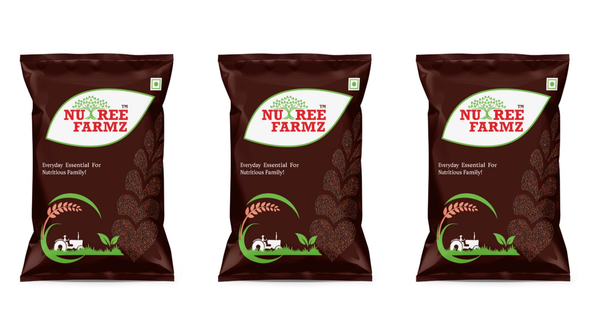 NUTREE FARMZ Mustard Seeds (Rai), 300 Grams (100gx3)