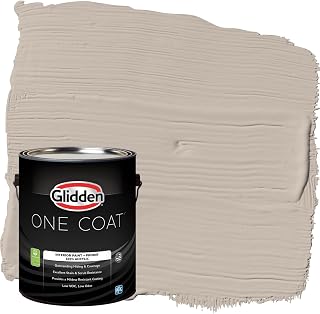 Interior Paint + Primer: Greige/Legendary, One Coat, Flat, 1-Gallon