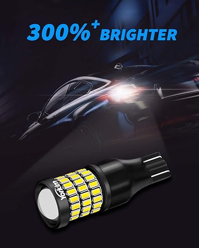 Miniatura 92 de Yorkim Bombilla LED 7440, luces rojas brillantes, bombillas LED T20, 7443 LED, 7441 LED, W21W LED, 7444 bombillas, para luz de marcha atrás/de Rojo