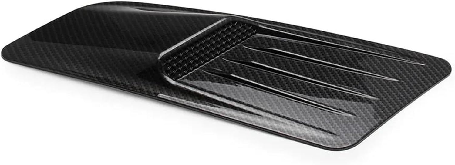 Carbon Fiber Look Car Decorative Air Flow Intake Hood Vent Bonnet Cover Air Flow Intake Covers Sticker