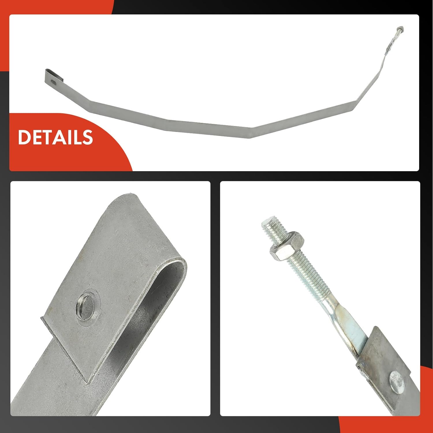 A-Premium Set of 2PCS Fuel Tank Straps Compatible with Chevrolet Corvette 1984-1996 5.7L, Replace# 14048959