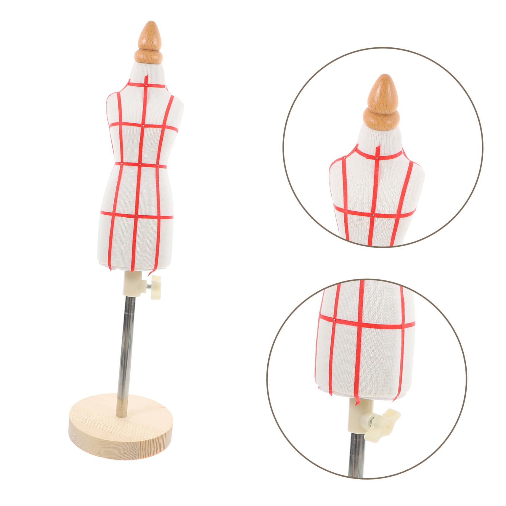 Manichino in miniatura per abiti femminili in scala per realizzare modelli e design di abbigliamento, forma beige per abiti da bambola per sartoria e artigianato