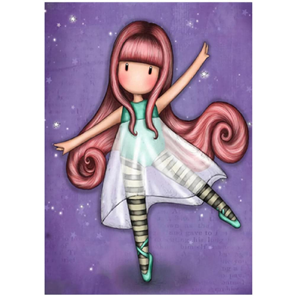 5D DIY full circle diamond painting Gores doll image cartoon mosaic beaded mosaic set resin diamond painting art crafts30*40cm