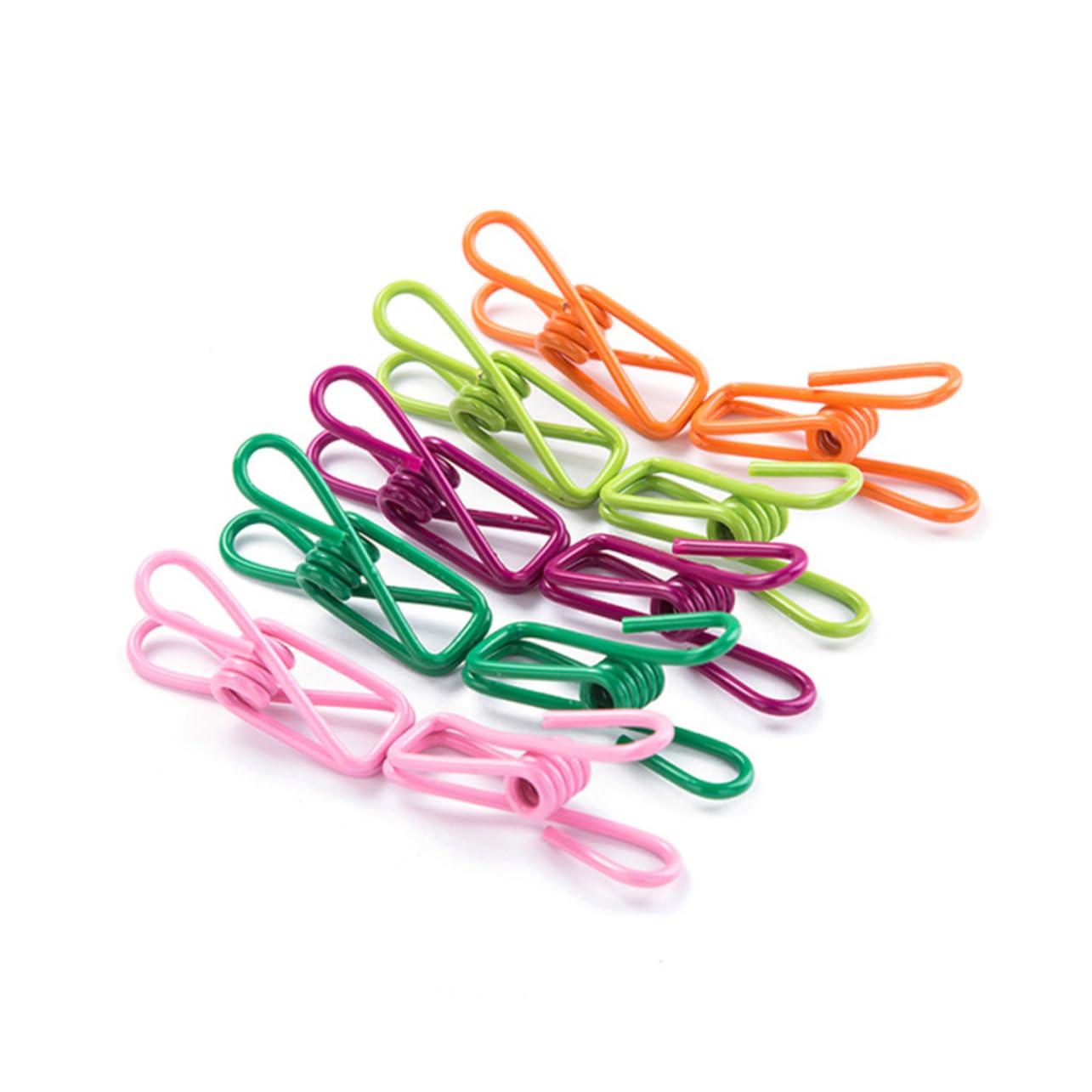 PRETYZOOM Mollette per Bucato Multiuso 70 Pezzi Molla Resistente in Plastica e Metallo, Bordi Lisci senza Sbavature, per Biancheria e Stuoie in Casa Colore Casuale
