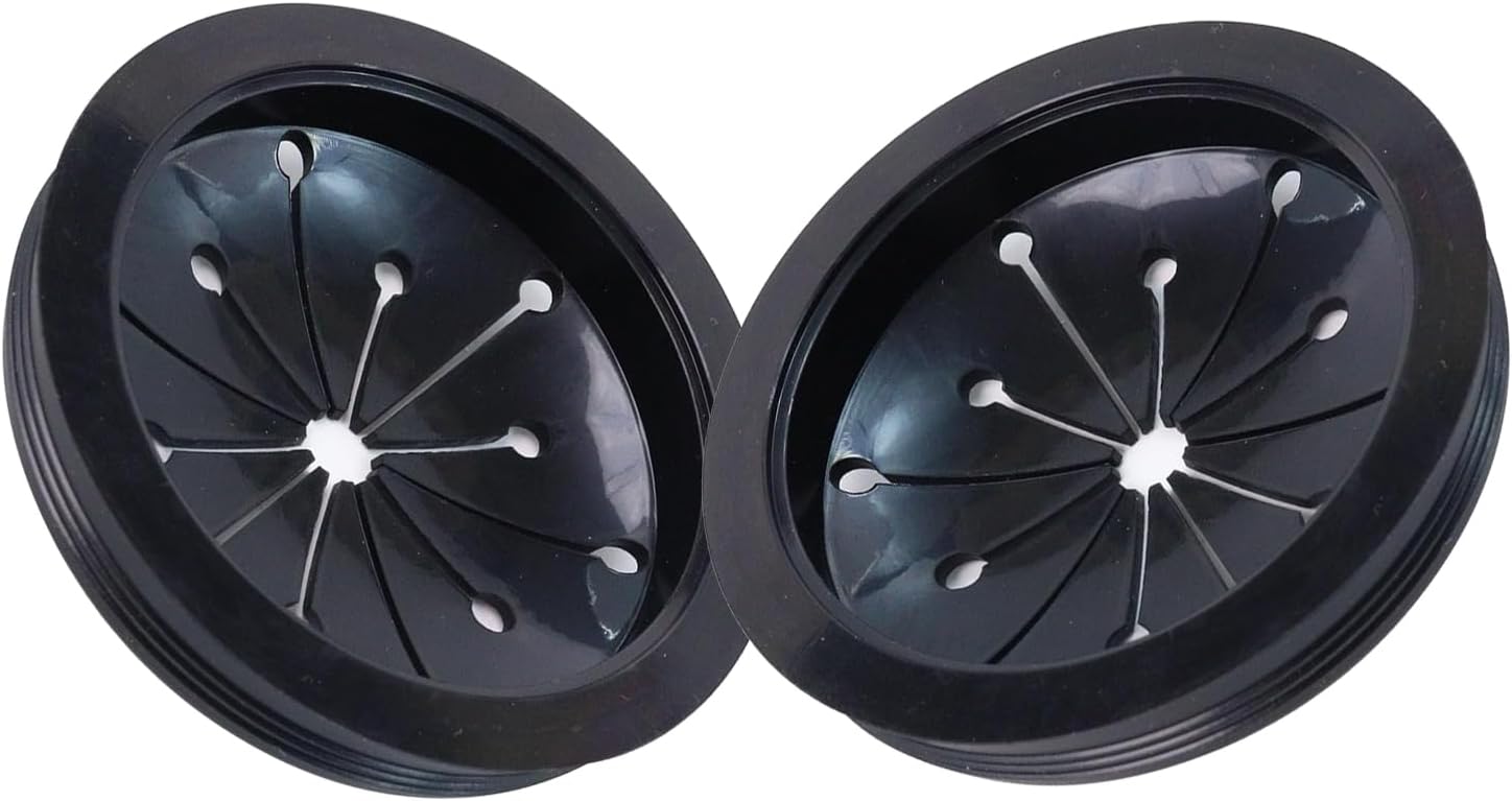 Garbage Disposal Splash Guard Sink Baffle, 3-1/8 Inch Food Waste Disposer Parts Accessories, Multi-function Drain Plugs for Garbage Disposals, Suitable for Waste King, Whirlaway and GE Models (2/Pack)