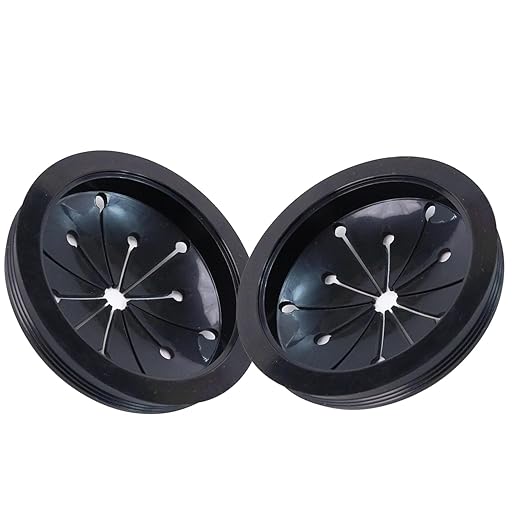 Garbage Disposal Splash Guard Sink Baffle, 3-1/8 Inch Food Waste Disposer Parts Accessories, Multi-function Drain Plugs for Garbage Disposals, Suitable for Waste King, Whirlaway and GE Models (2/Pack)