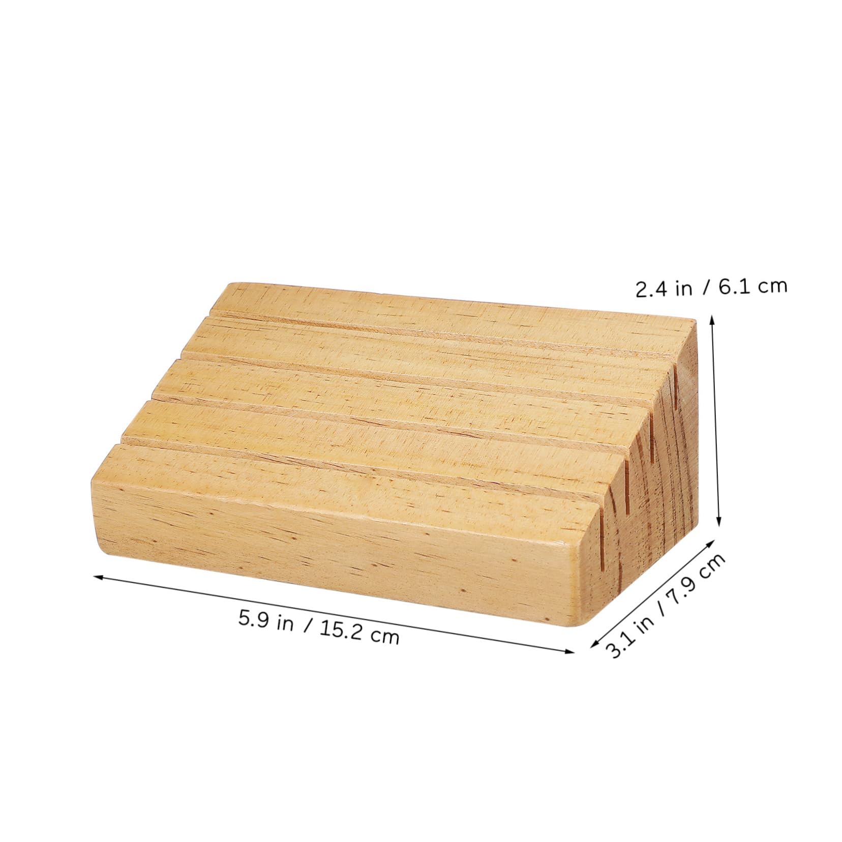 VICASKY Elegant Wooden Playing Card Stand Card Holders for Playing Slotted Construction Game Rack