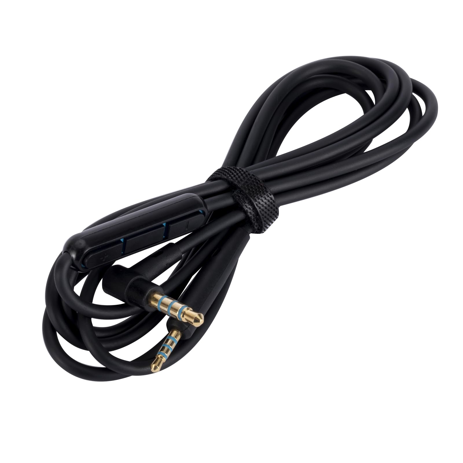 UNCLE LIGHT QC25 QC35 QC35 II QC45 OE2 OE2i Replacement Audio Cable, Compatible with Bose Headphones, 3.5mm to 2.5mm Male Stereo Jack Cord, 4.6 Ft (1.4 Meters), Inline Mic & Remote Control, Black