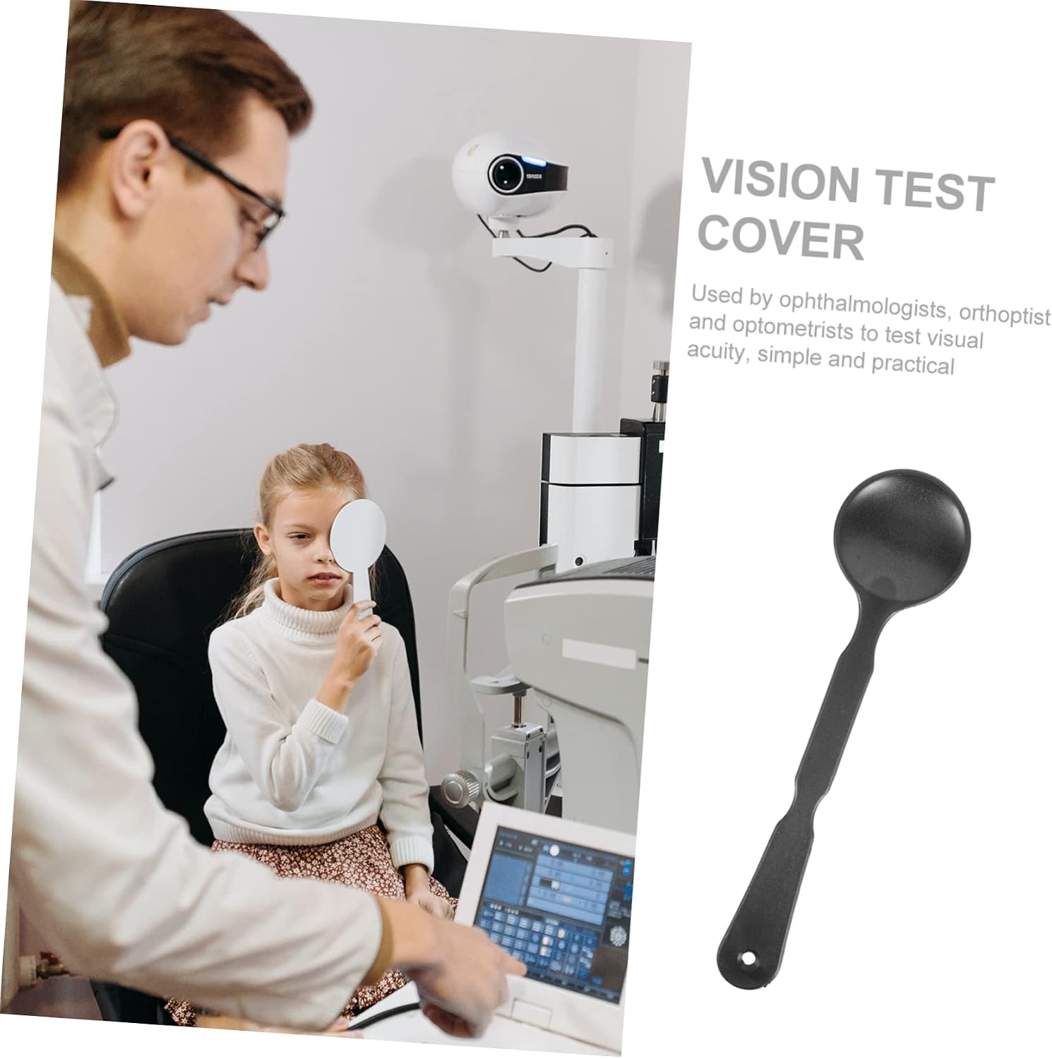 Ipetboom 3pcs Vision Chart Eye Cover Kit Eye Testing Cover for Optometrists Opticians