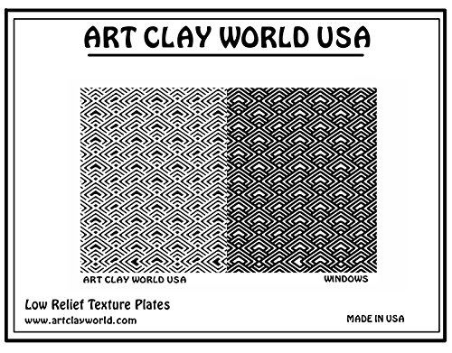 Art Clay World USA Low Relief Texture Windows - 1 Pc.