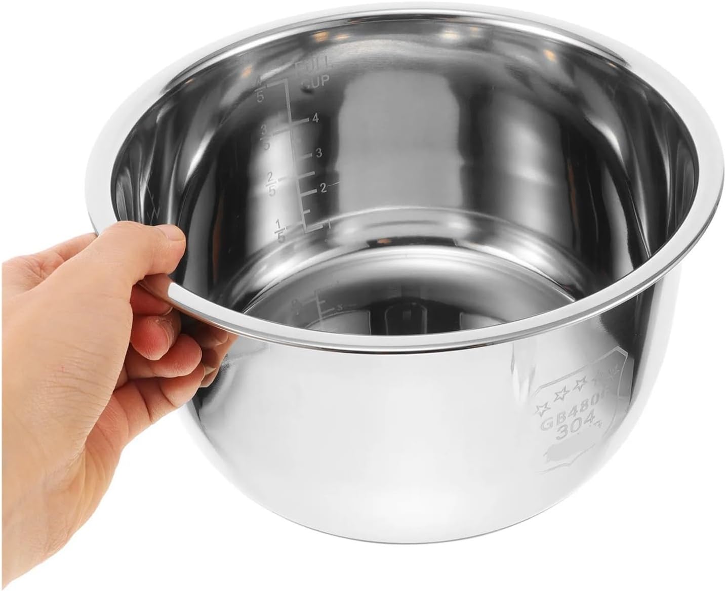 1pcs 3L Rice Cooker Inner Stainless Steel Non Stick Liner Container Pressure Cooker Inner Pot Accessory