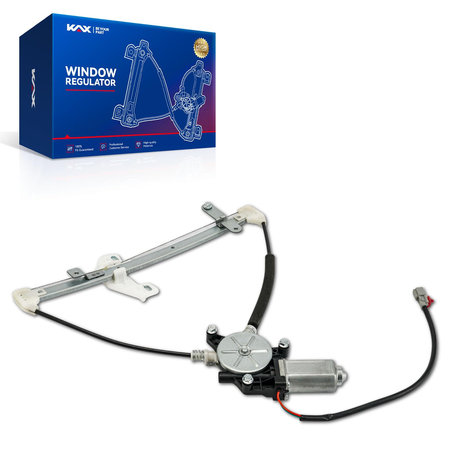 KAX Rear Left Power Window Regulator w/Motor Fit for Honda Civic 2001-2005