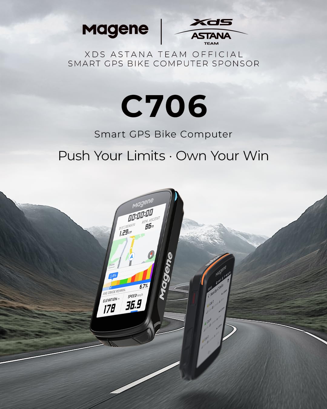 Amazon | Magene C706 スマートGPSバイクコンピューター - 3.3インチ