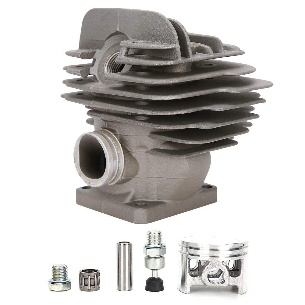 Fdit Piezas de Repuesto del Kit de pistón del Cilindro de aleación de Zinc de 1.8 Pulgadas Montaje del pistón del Cilindro Universal para Motosierra 026 MS260 026PRO