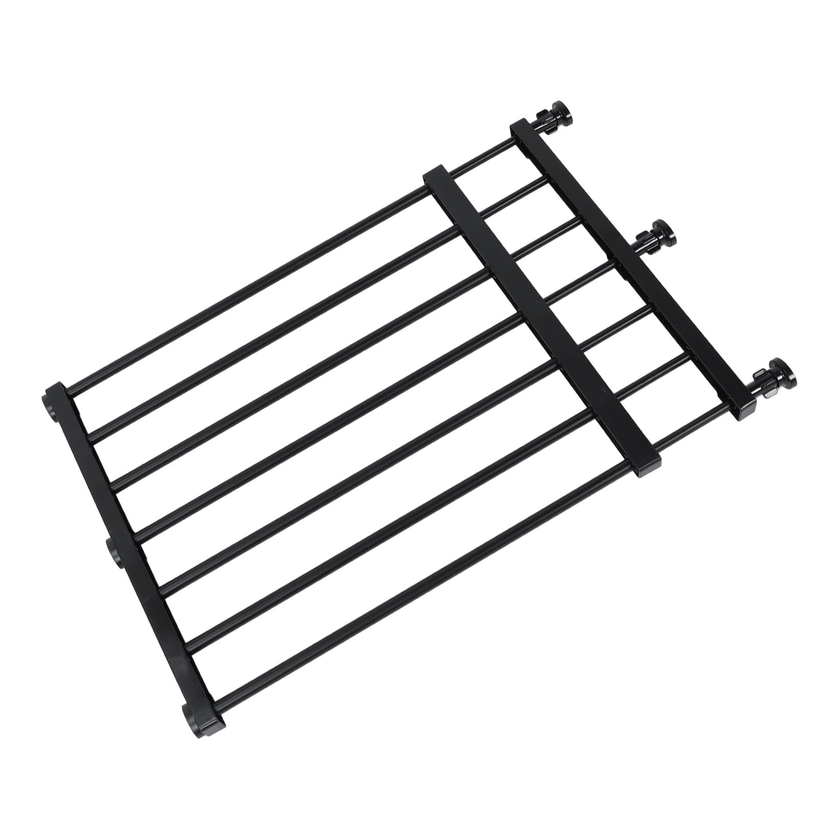 Cancello di Sicurezza Cani e Gatti in Acciaio al Carbonio Espandibile 59-100cm, Installazione Senza Foratura, Altezza 42cm, Barriera Protezione Porta per Cuccioli e Animali Domestici
