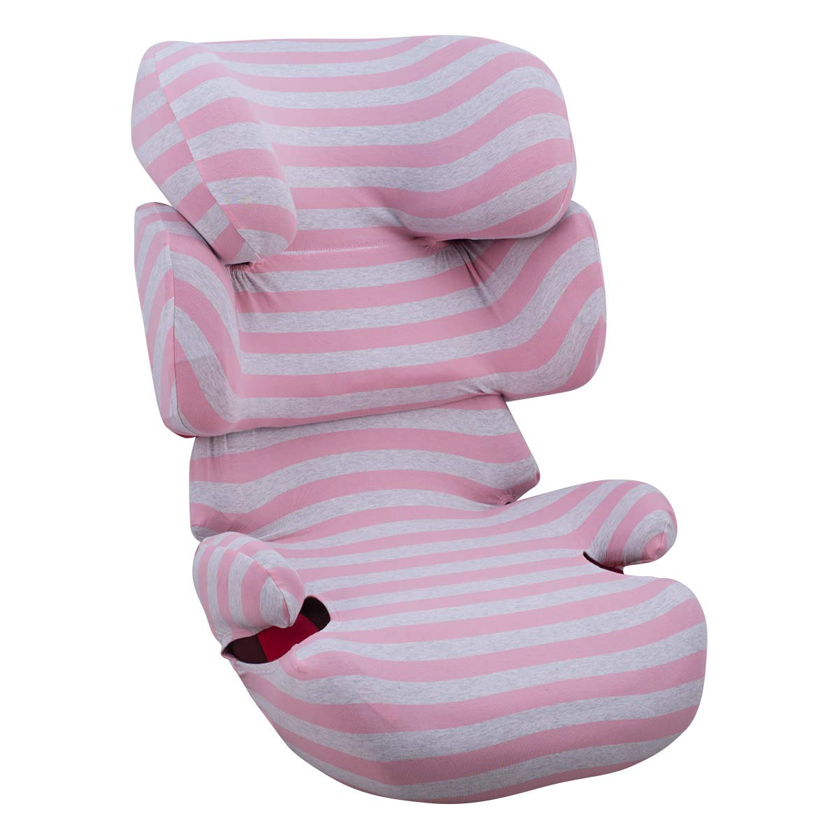 JANABEBE Pokriwiec dla Cybex Solution M, Solution Fix (Pink Island, Solution Fix)