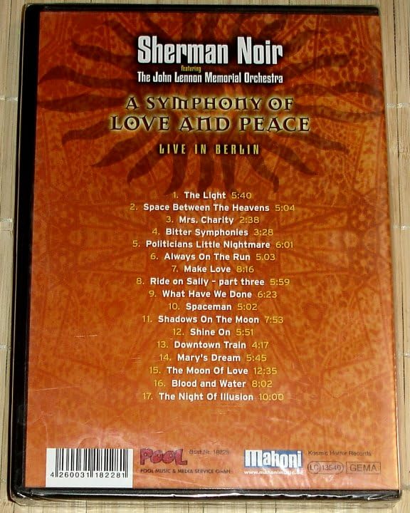 DVD: Sherman Noir & JLMO - A SYMPHONY OF LOVE AND PEACE - Live in Berlin