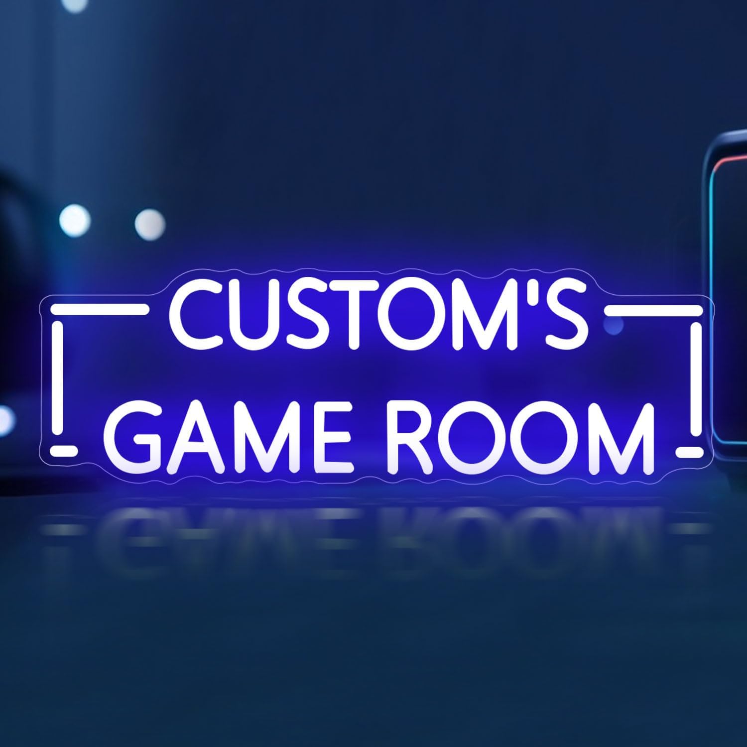 Custom Game Room Neon Signs for Wall Decor Personalized Light Up Game Username Sign for Gaming Room Bedroom Teens Boys Kids Birthdays Party Christmas Father's Day Boyfriends Presents