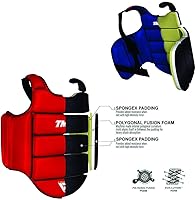 TMA Reversible Boxing Body Protector - MMA Muay Thai Chest Guard with High-Density Foam, Adjustable Straps for Sparring Training