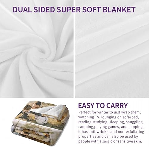 Miniatura 2 de Manta personalizada con foto, imagen, nombre, texto, regalos personalizados para el día de San Valentín para parejas, novia, novio, cobijas