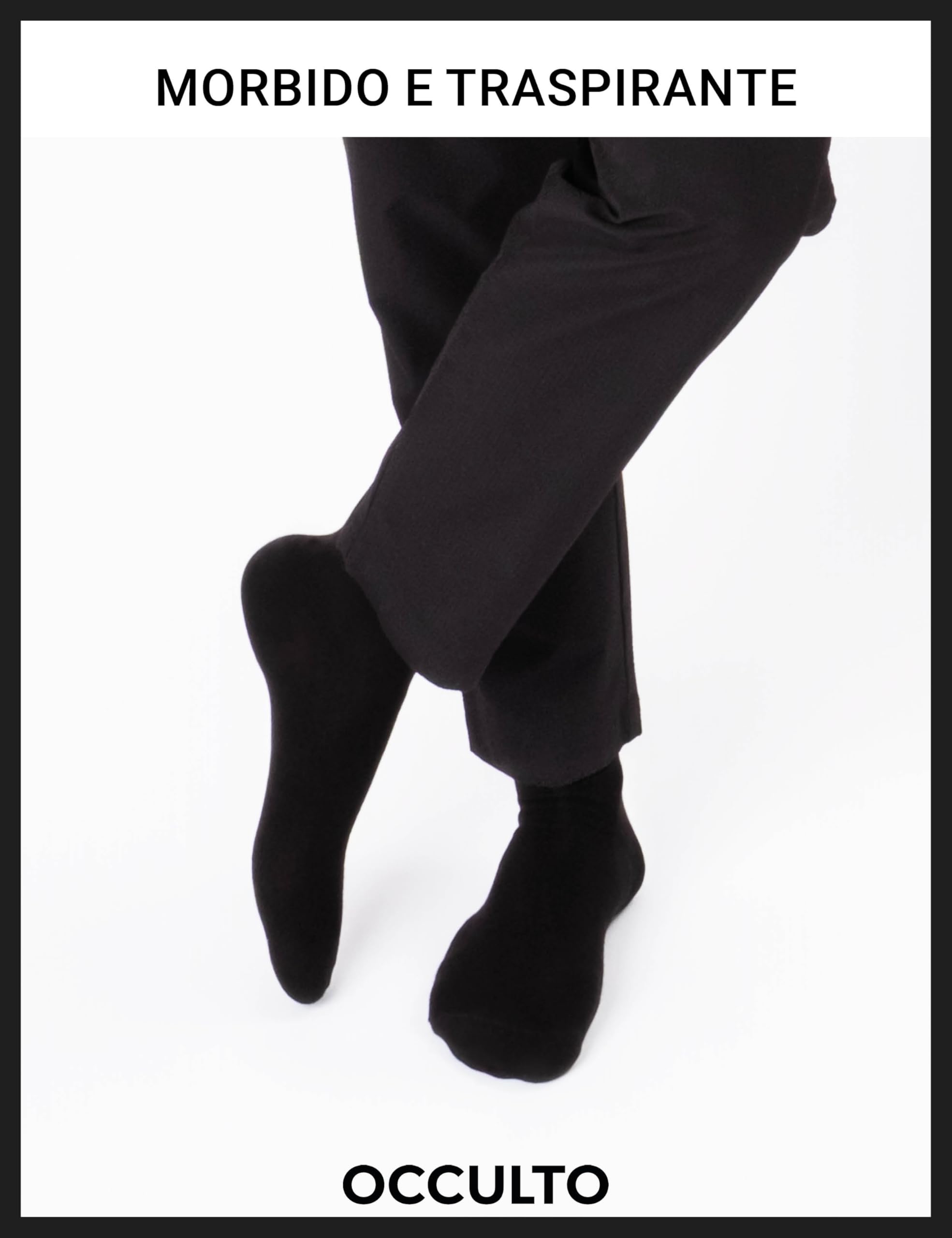 Occulto calze nero pacco da 10, pacco da 20, pacco da 30 (modello: Hermann), calzini nero