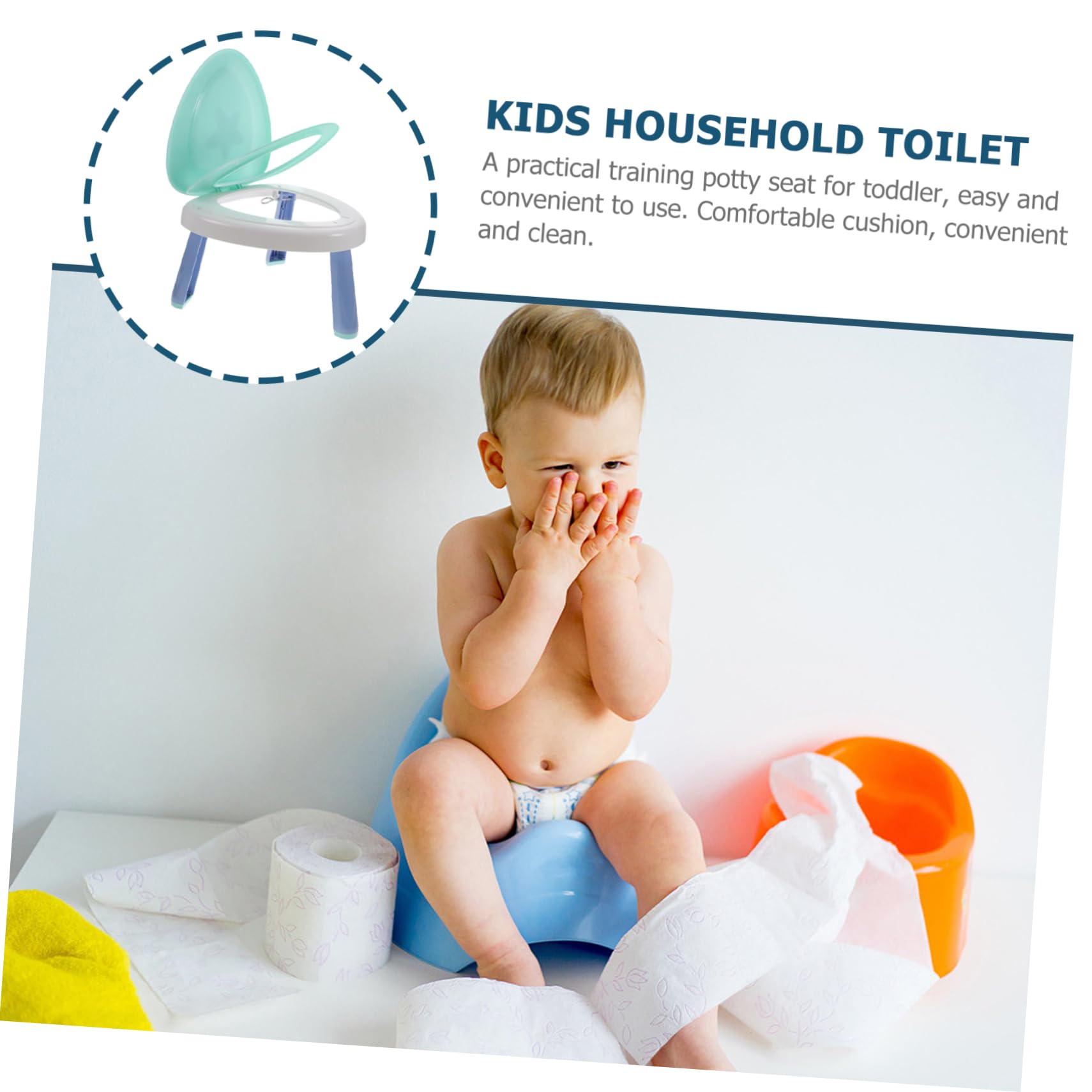 Orinal para Plegable Pequeños Niños Portátil Viaje y Coche, PC