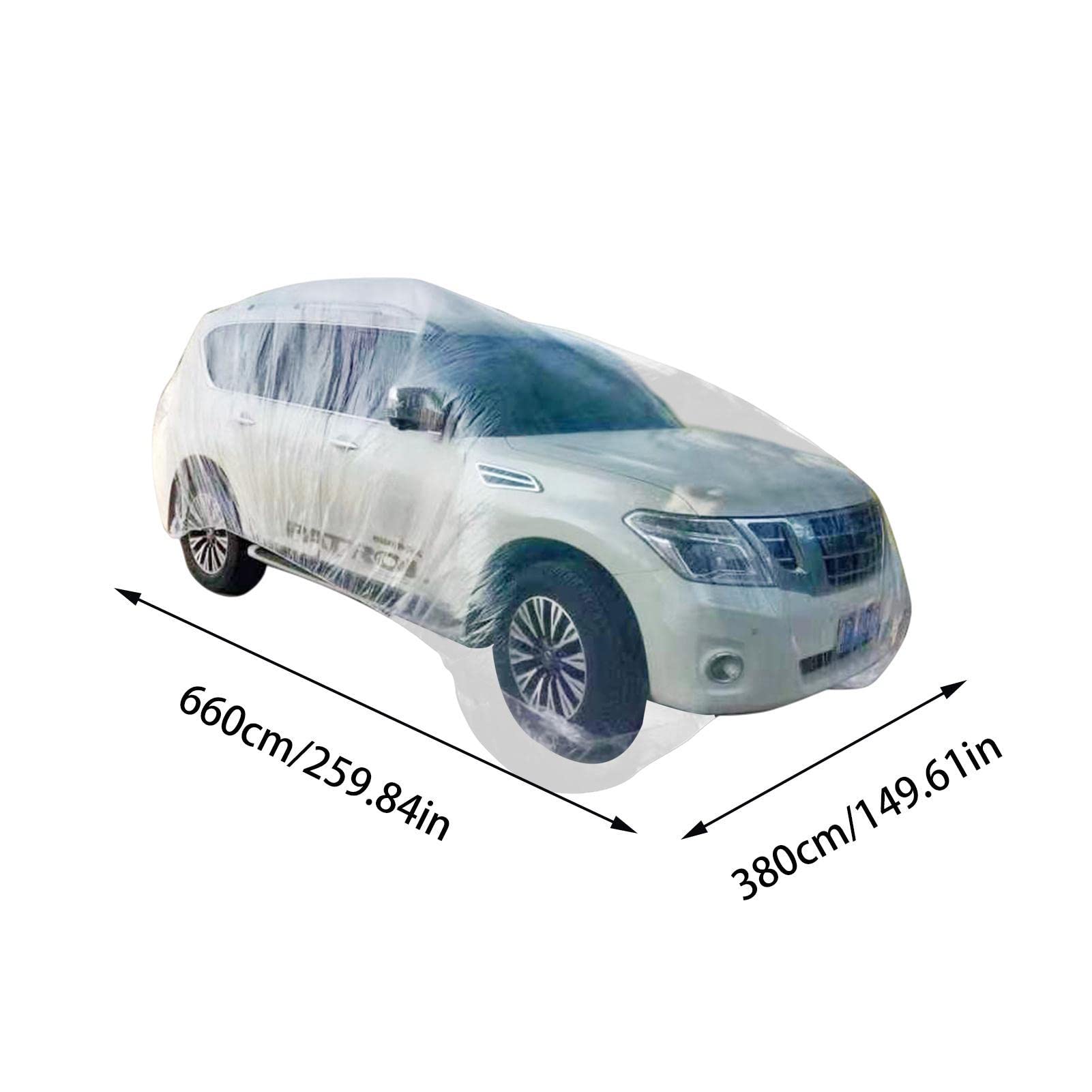 Amazon.co.jp: 透明な車用衣類カバーボディーカバー 使い捨てカー 