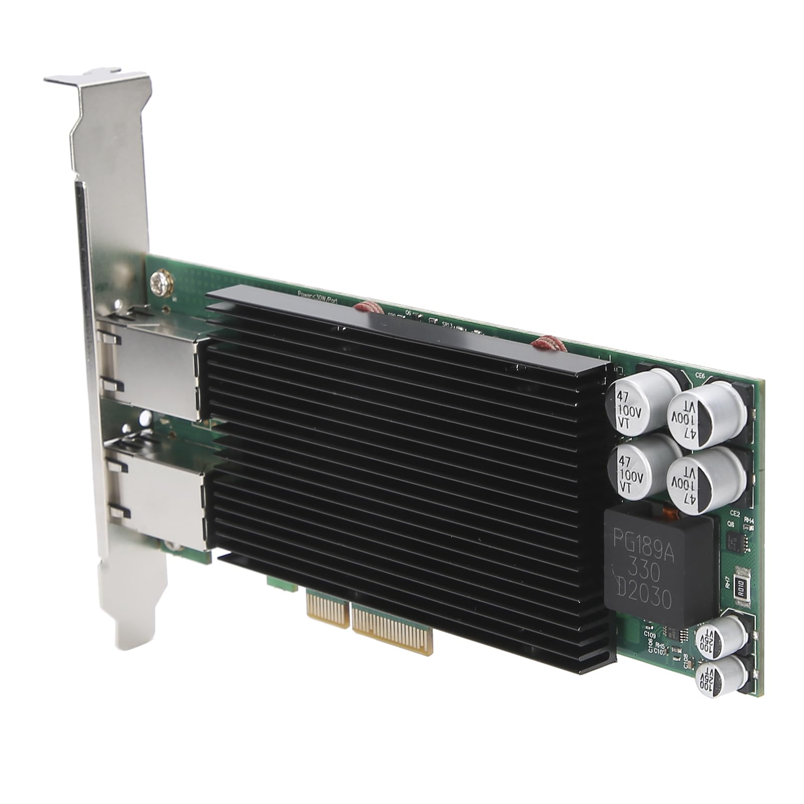 Denash Adattatore di Server Ethernet PCI - E X4 JL82576EB Chipset Gigabit Server Adapter Supports Transmission 1 Gbps per gli Appassionati di Rete, 100% Nuovo