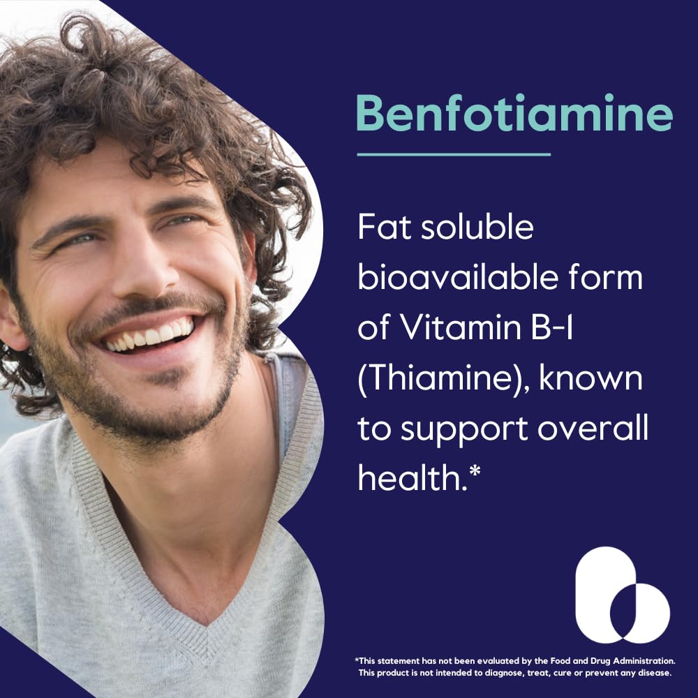 BESTVITE Benfotiamine 150mg (120 Veg Caps) - No Stearates - Vegan — Amazon image 2