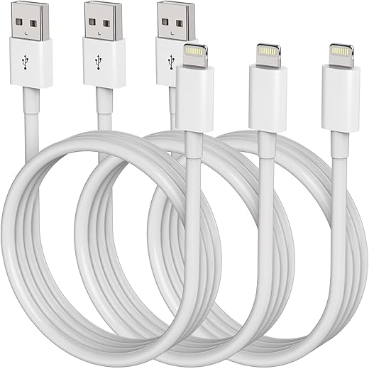Apple Lightning Cable 6ft Fast Charging 3 Pack