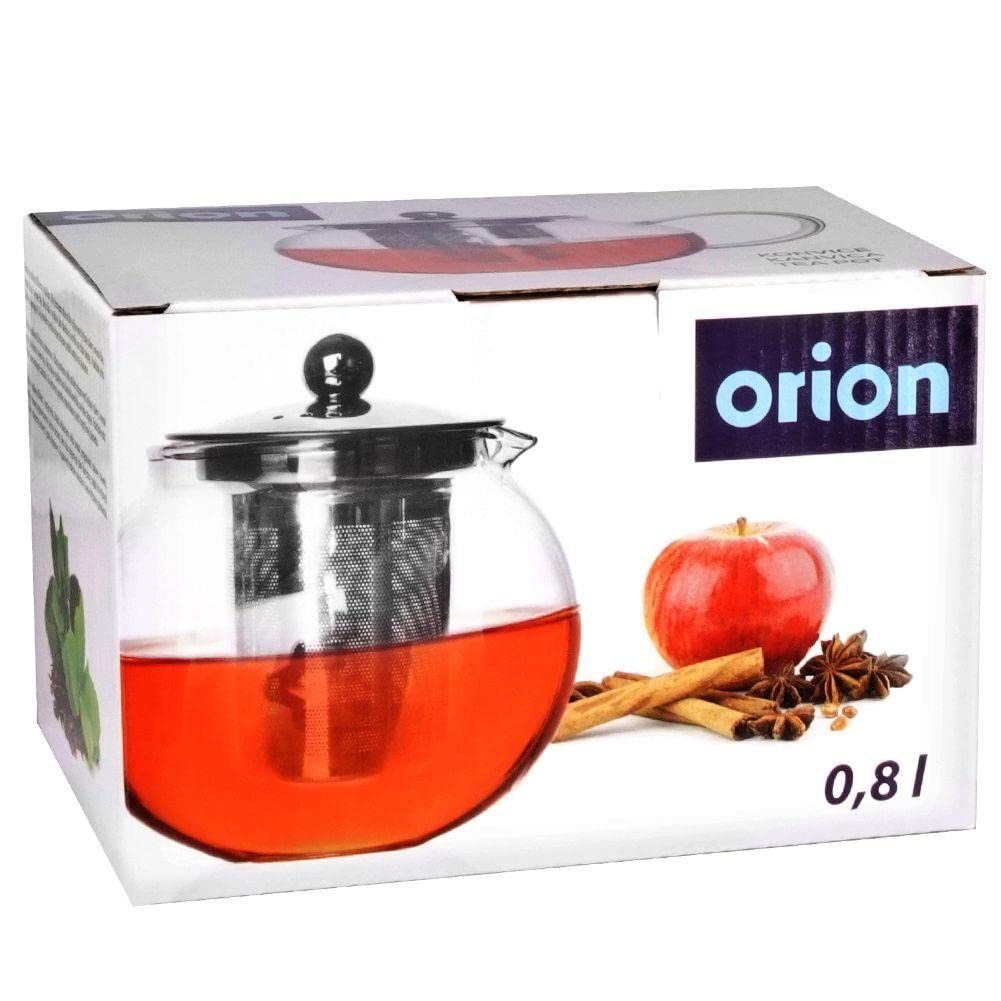 orion group Théière en verre borosilicate résistant à la chaleur