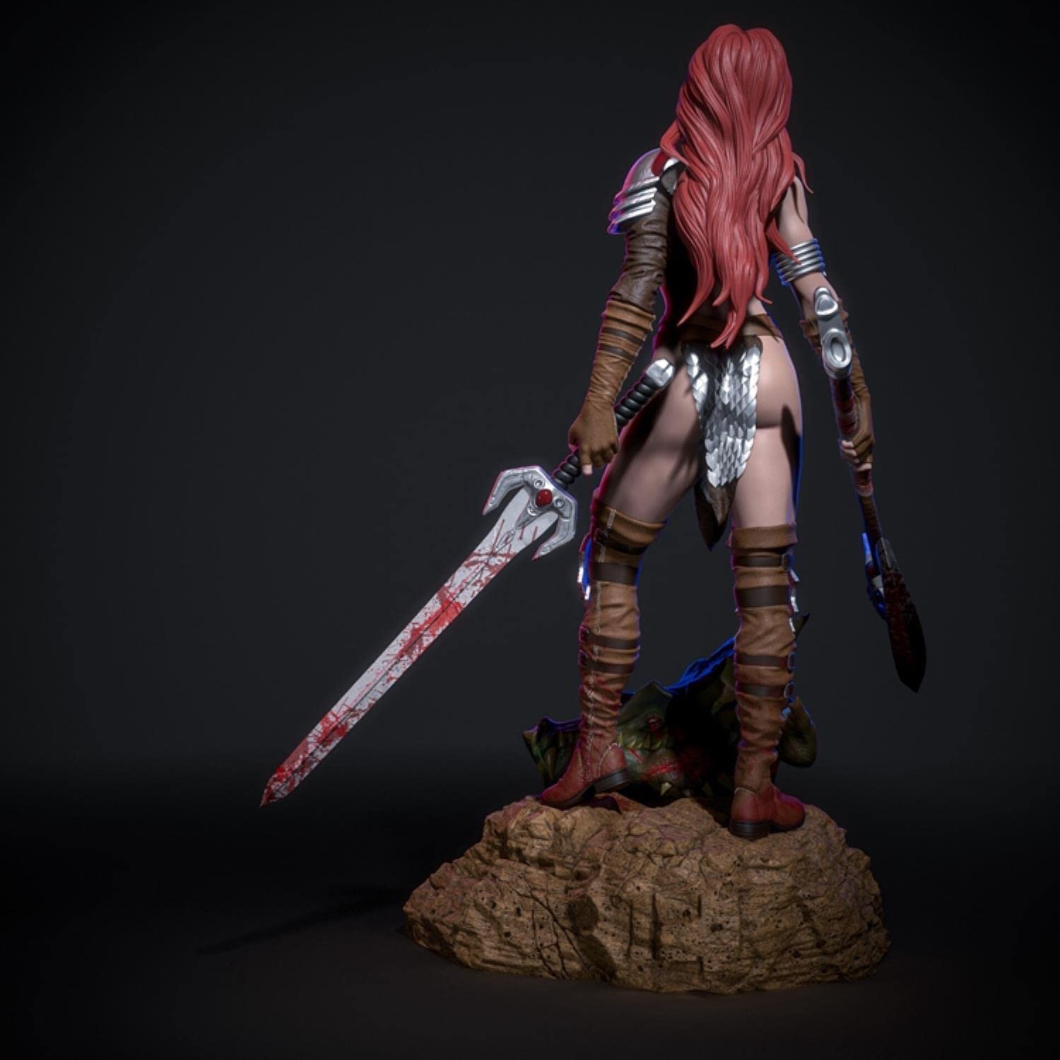ZHANGJING 1/24 75mm 1/18 100mm Resin Model Kits Beauty Girl Warrior Unassembled Unpainted RA-116