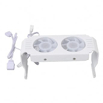 ARGB DDR Memory RAM Cooler,Computer Memory RAM Radiator,PWM Temperature Control Dual Fan for DDR DDR2 DDR3 DDR4 DDR5 (White)