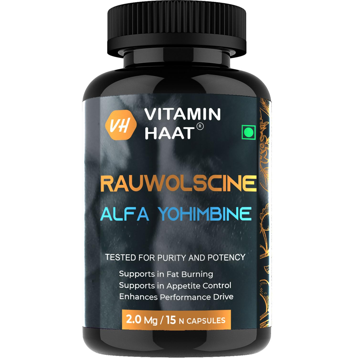 Alpha Yohimbine 2mg | Premium Pre workout Supplement for Men and Women | Weight Loss Products | Belly Fat Burner | Pre-workout Alpha Yohimbine Hcl 98% Rauwolscine (15 Capsules)-image-44