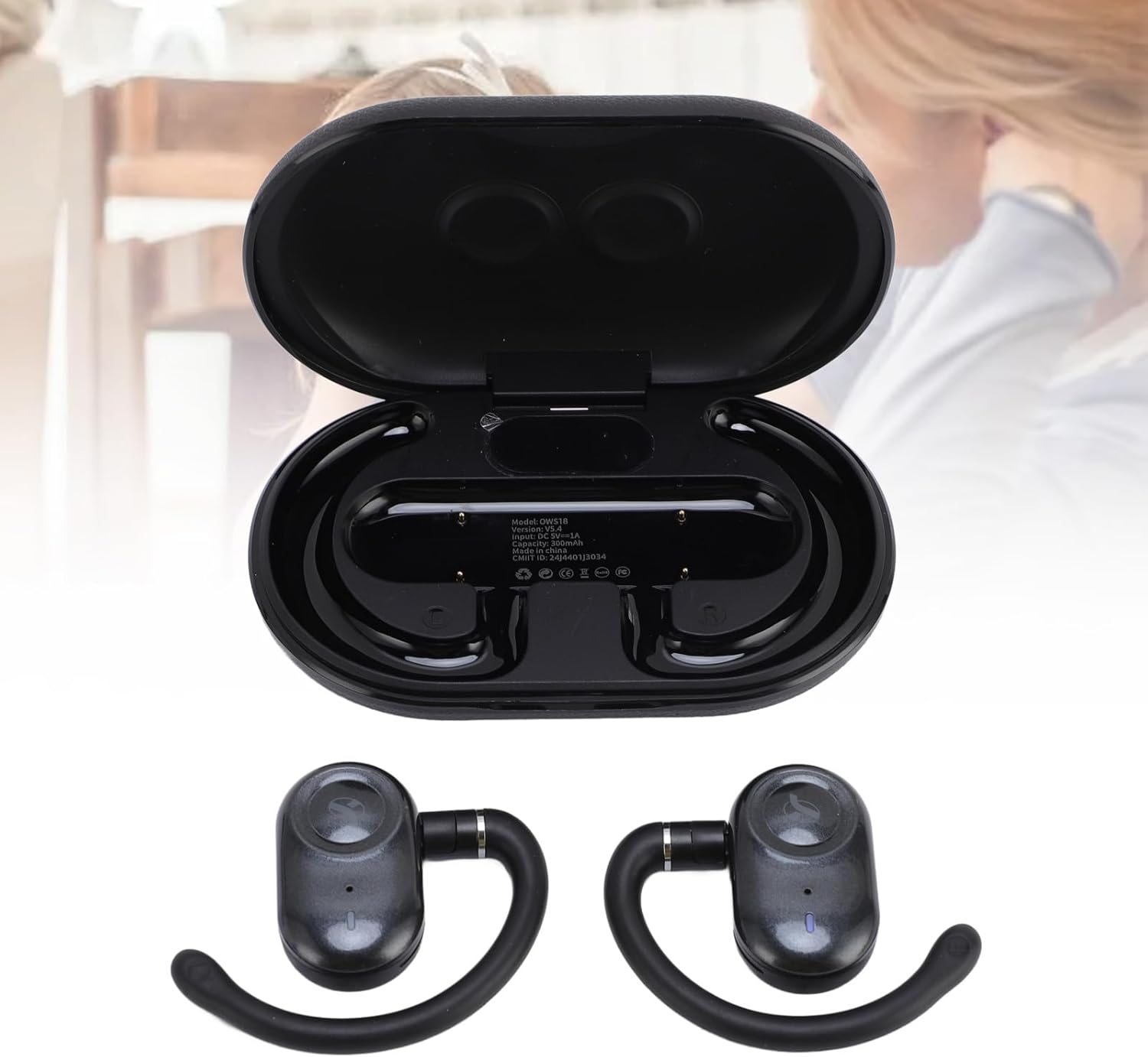 AI Translation Earbuds, Real Time 2 Way Voice Translator with 144 Languages, BT 5.4 Noise Cancelling, Touch Control APP for Travel Business Language Learning (Black)