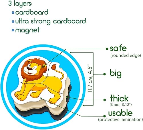 Miniatura 6 de Rompecabezas magnéticos de zoológico para niños de 3 a 5 años – Rompecabezas para niños – Juguetes de viaje para niños de 3 a 5 años – Juegos de