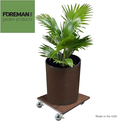 Miniatura 6 de Foreman Organizador cuadrado para plantas de 12 pulgadas, resistente, capacidad de 300 libras, soporte para macetas, soporte para macetas, grano de
