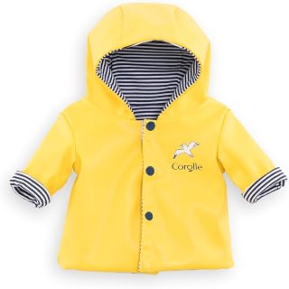 Corolle 12” Baby Doll Outfit - Loire Riverside Reversible Raincoat - Mon Premier Poupon Clothing and Accessories fit 12" Dolls, for Kids Ages 18 Months and up