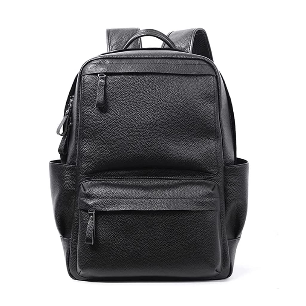 Skórzany plecak Lederen Backpac Vintage Dagrugzak 15,6-inch Lederen Laptop Rugzak Tote Waterdichte Rugzak Voor Reizen En Zaken Wysoka pojemność