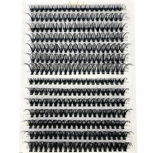 HBZGTLAD 30D/40D/50D/60D/80D Mink Eyelashes 280 Bundles Natural Eyelash extension 3D Russia Volume Individual Eyelash Cluster Makeup Tools Lashes (30D 40D-D Curl-0.07MM-MIX)