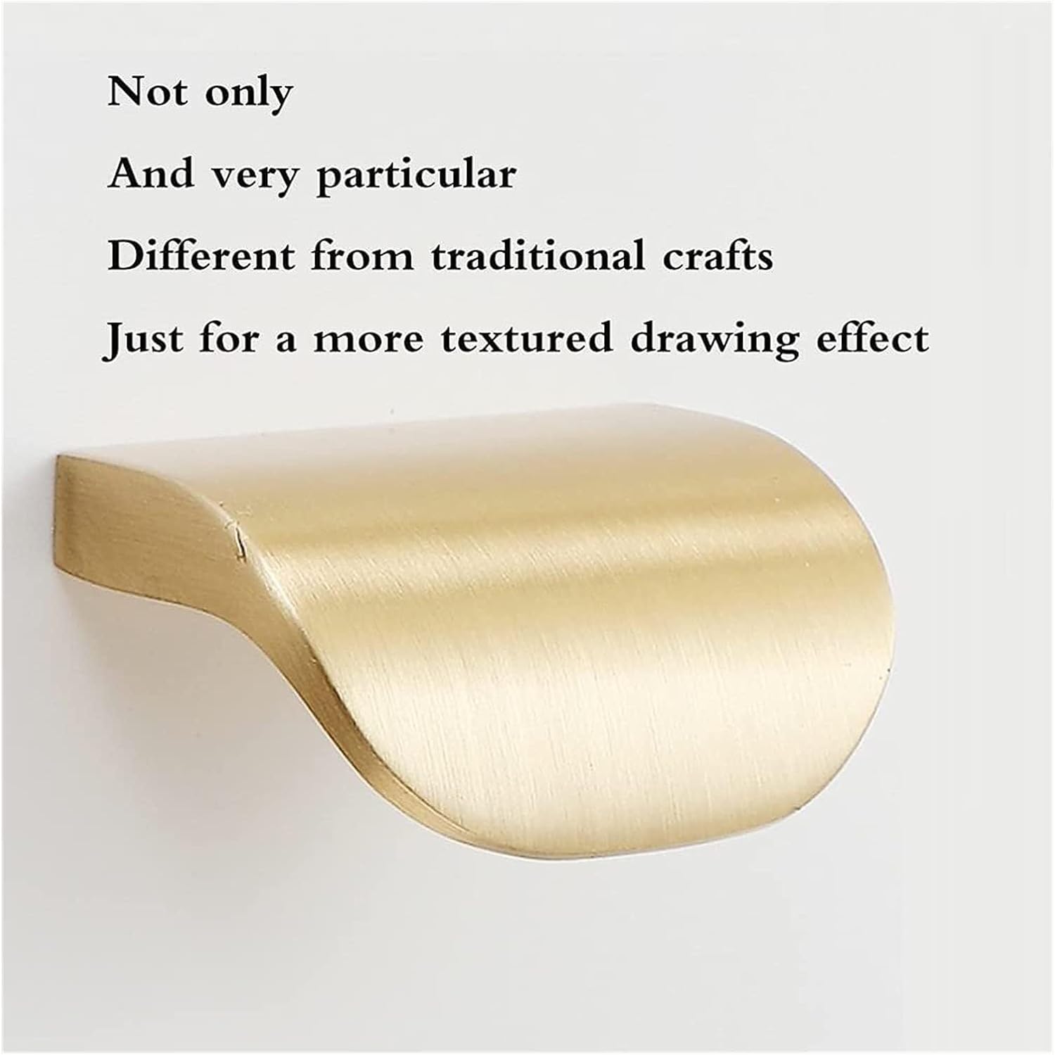 Hardware All Copper Invisible Closet Handles, Brass Handles for Hidden Door Drawers, Brass Material, Cabinets, Bedrooms, Wardrobes with Mounting Screws Furniture accessories ( Color : Gold , Size : Ho