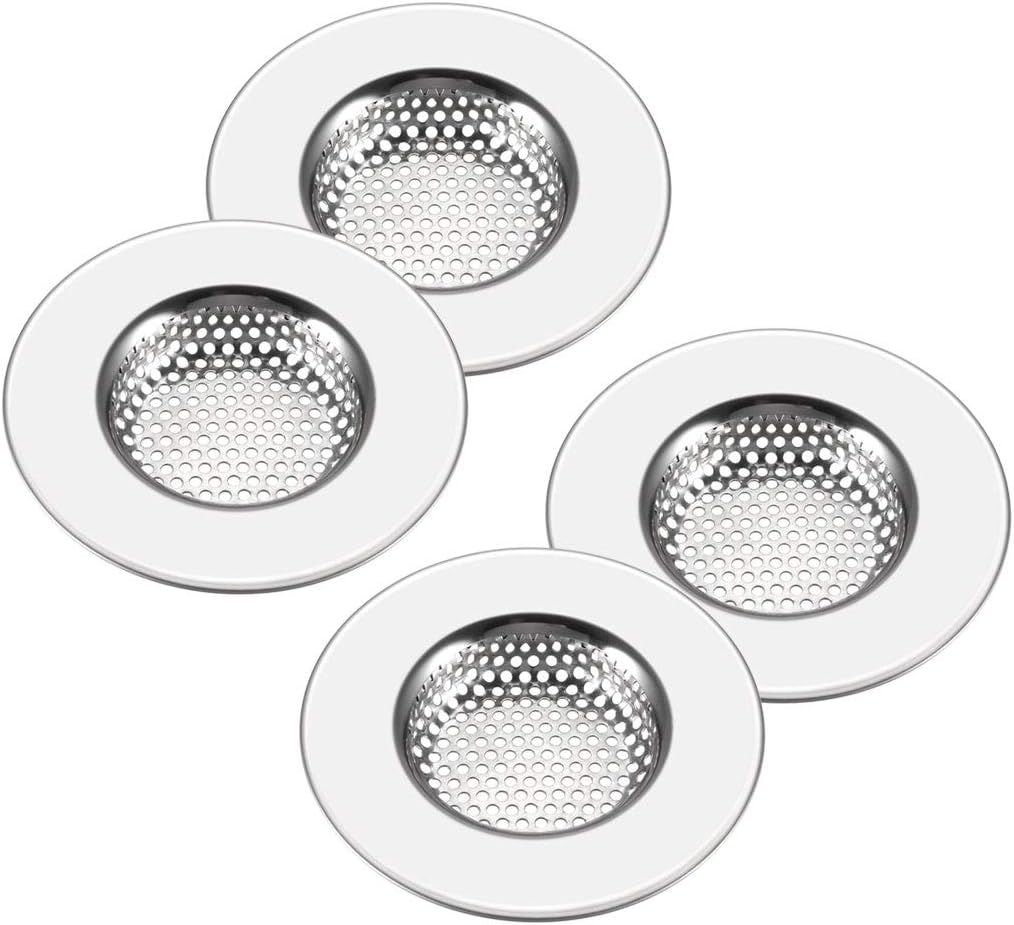 uxcell 4 Pcs Kitchen Sink Garbage Strainer, 2.95"(75mm