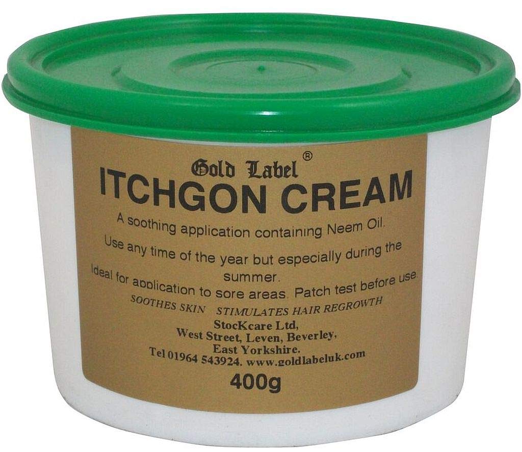 Gold Label Itchgon Cream, Itch relief for Horses, Soothing Cream, 400 GM